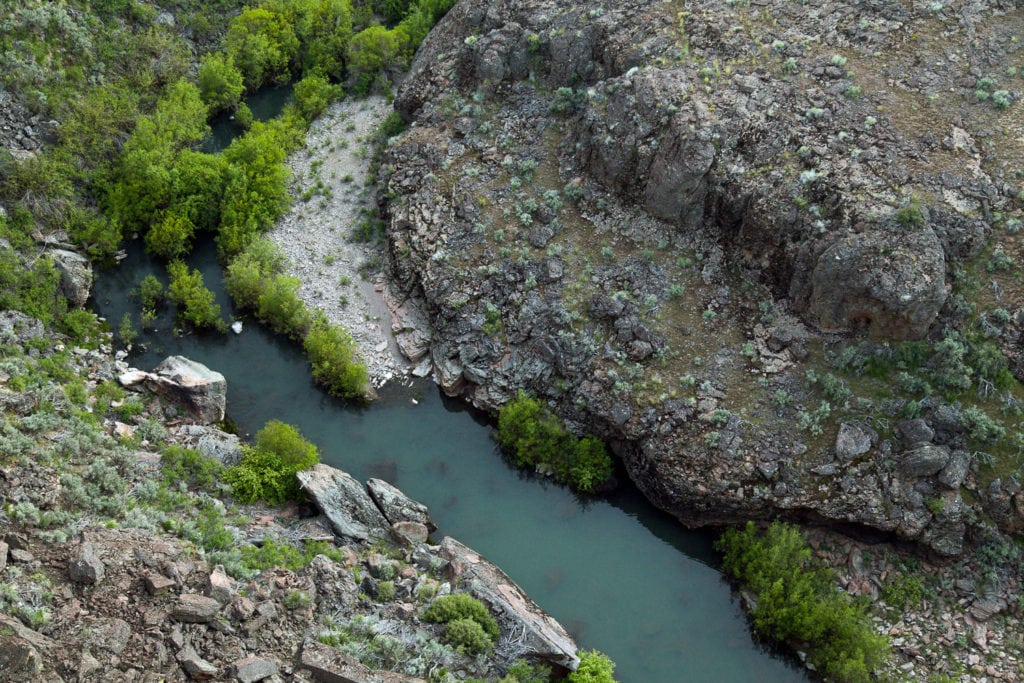 Owyhee River as seen from above