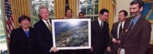 Oregon Natural Desert Association celebrates accomplishments with President Bill Clinton and Senator Ron Wyden.
