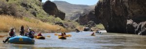 group of rafters on the Lower Owyhee River