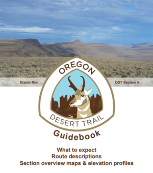 Oregon Desert Trail Guidebook cover