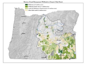 A Map of Bureau of Land Management Wildlands in Oregon's High Desert