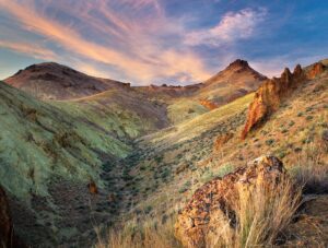 Rock formations in Leslie Gulch, Owyhee Canyonlands